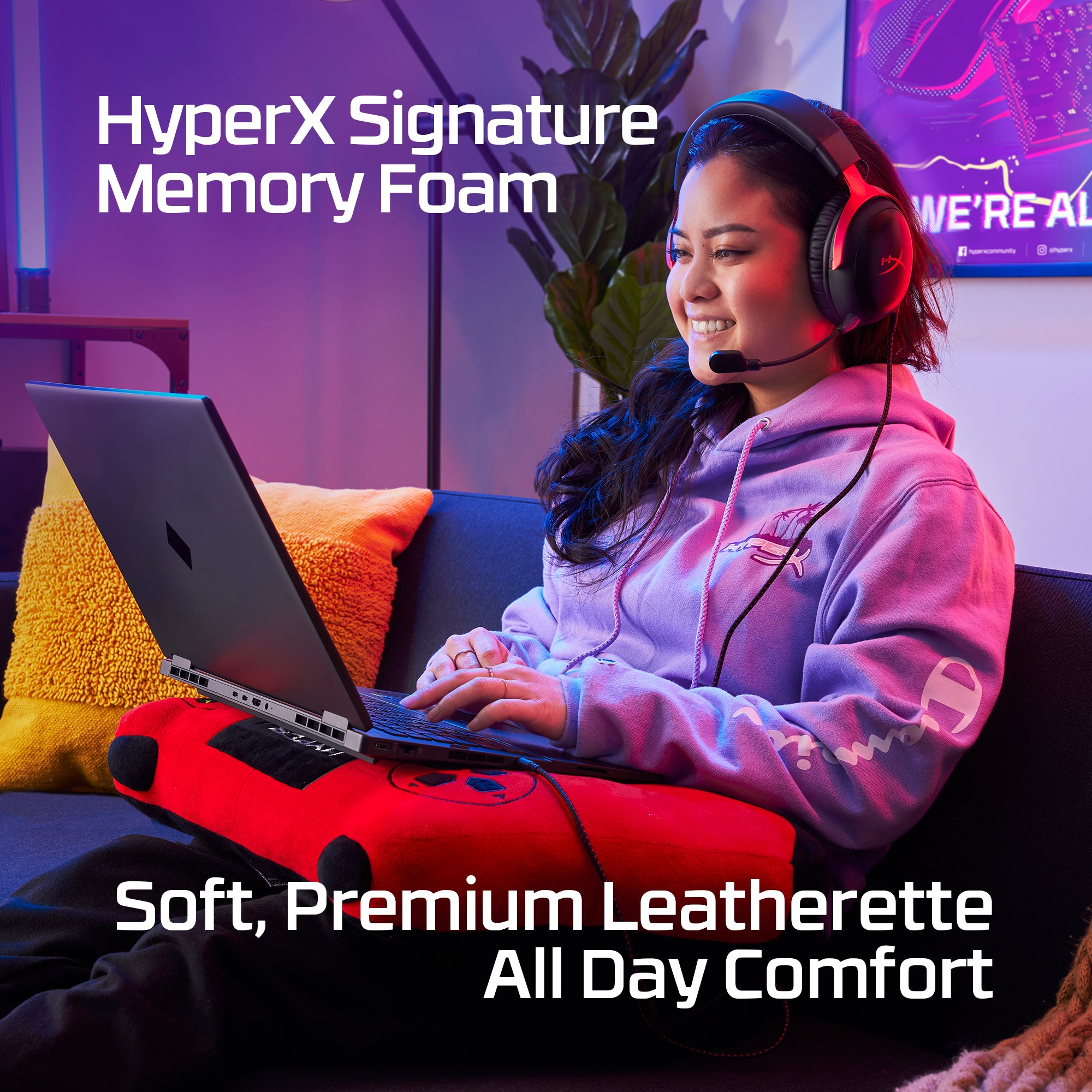 Ảnh HyperX: đệm tai memory foam trên Cloud III